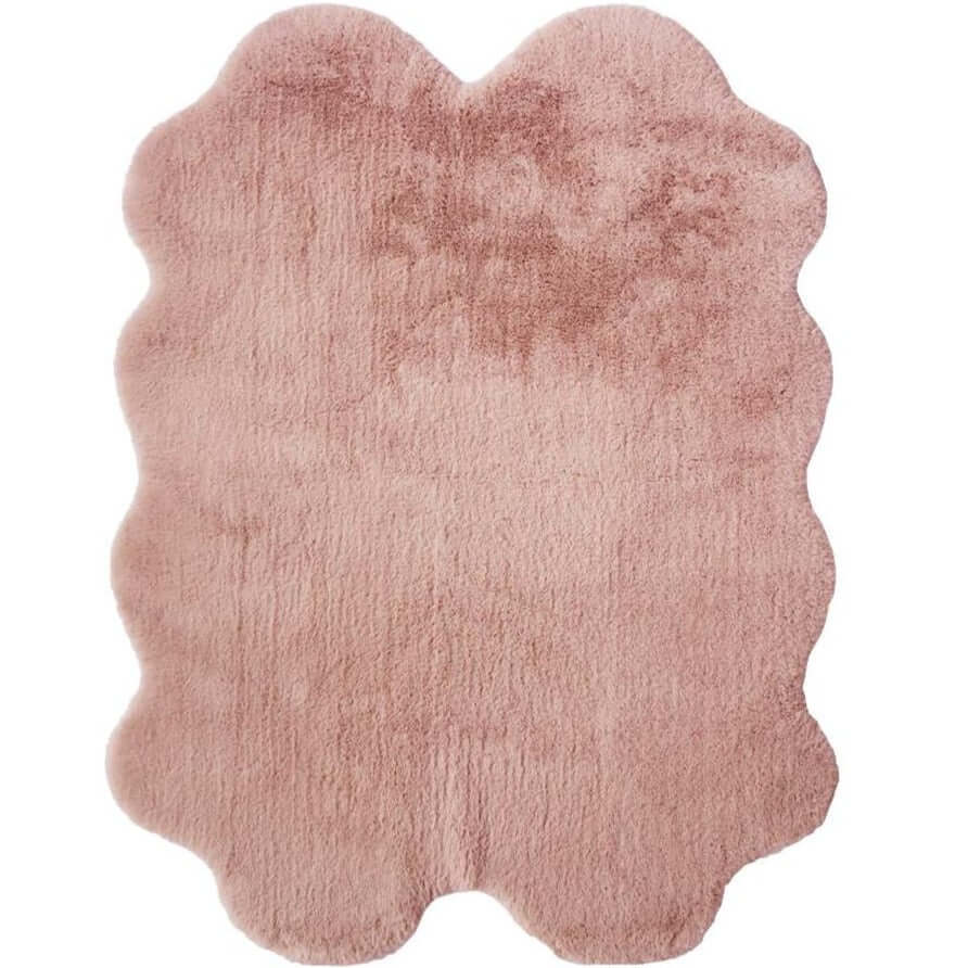 Luxury Pink Faux Fur Rug - PN Home