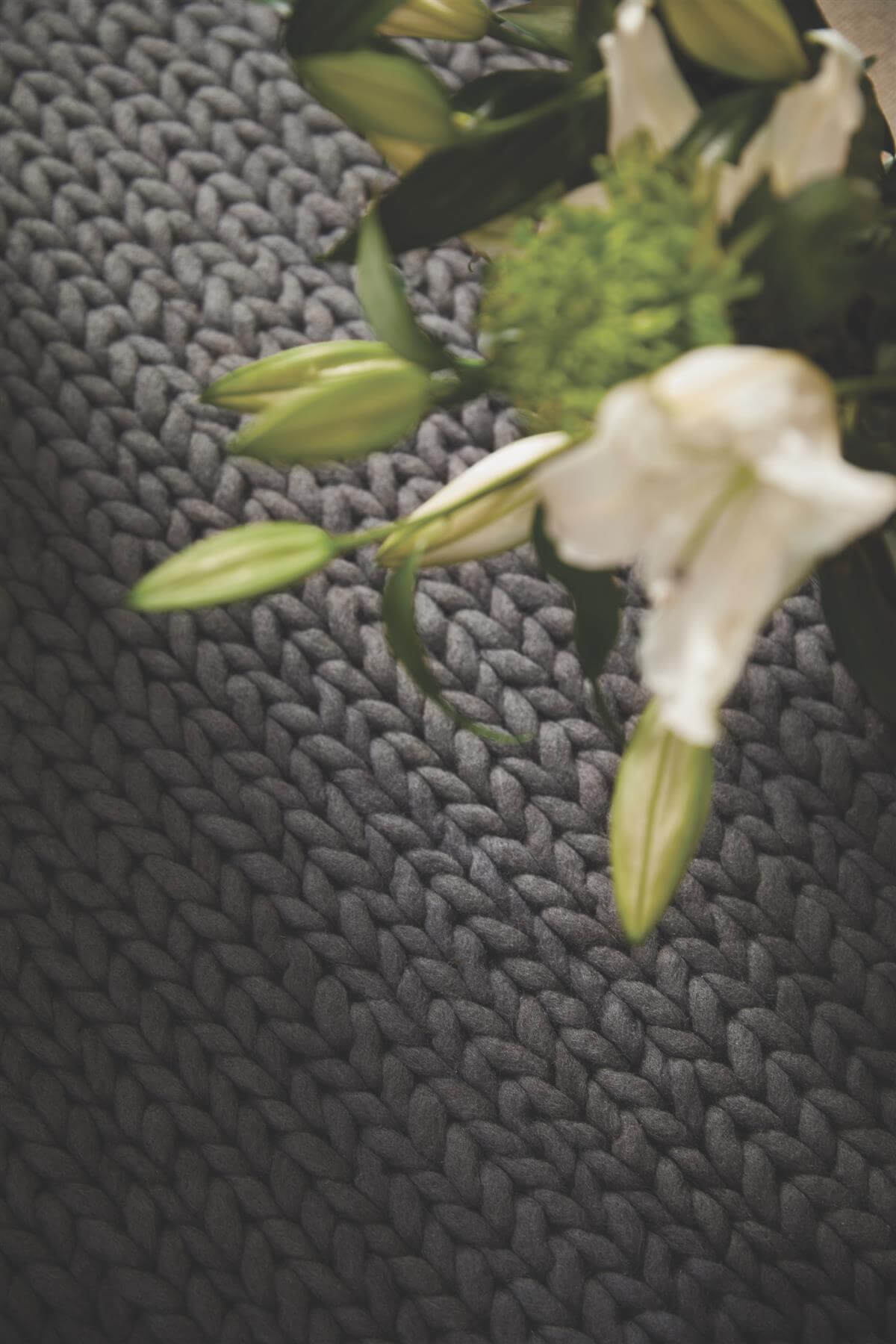 Fusion Dark Grey Braided Wool Rug - PN Home