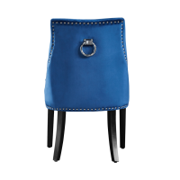 Blaze Walnut Dining Table and Set of 4 Black Windsor Dining Chairs - PN Home