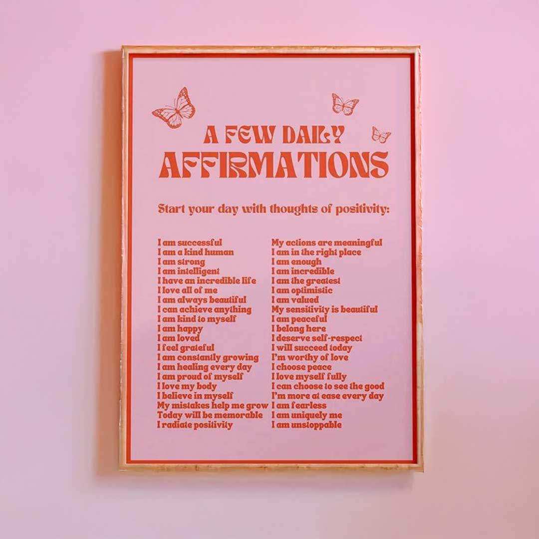 Daily Affirmations Print