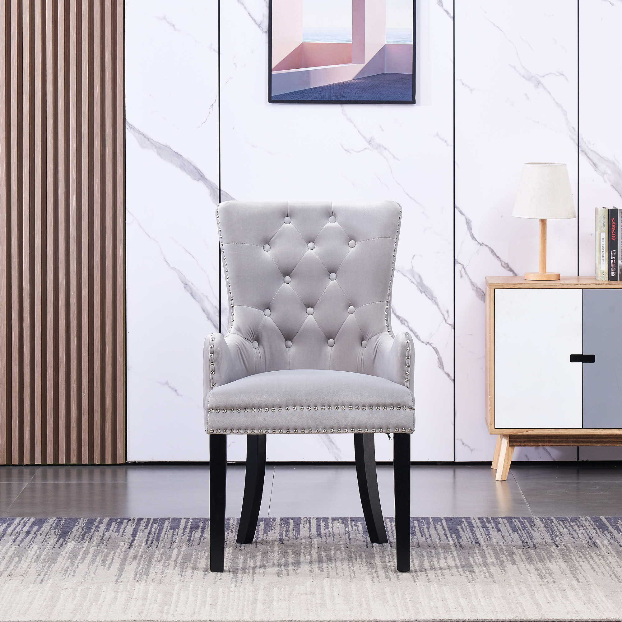Windsor LUX Velvet Dining Chair (with armrests)