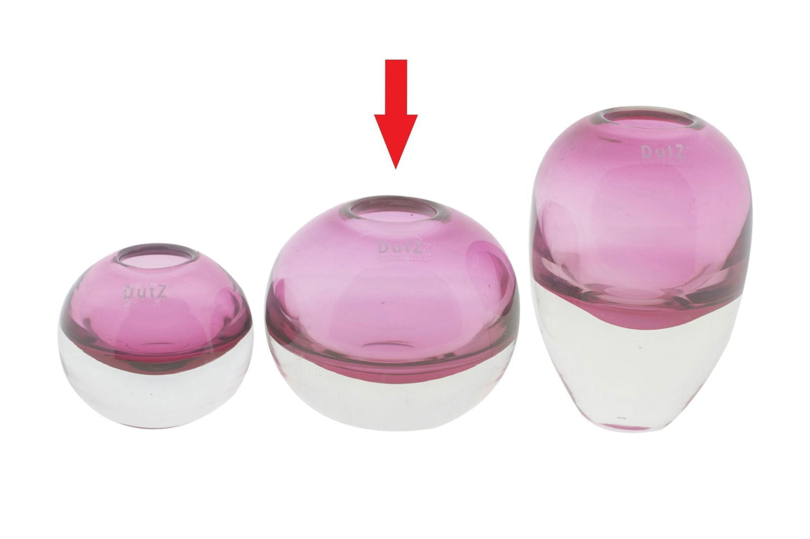 Ball VASE HOOLA - FUCHSIA Colour by DutZ