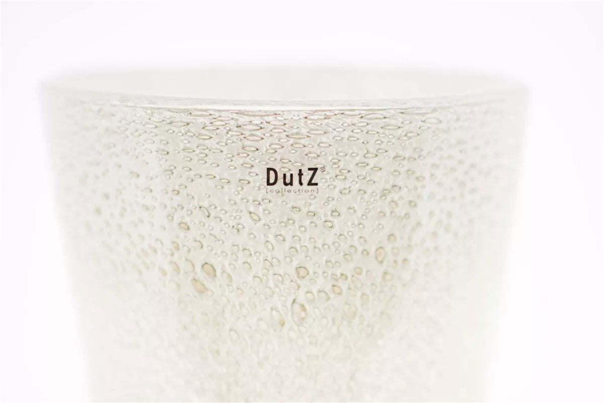 CONIC Vase - Thick Glass with Bubbles by DutZ