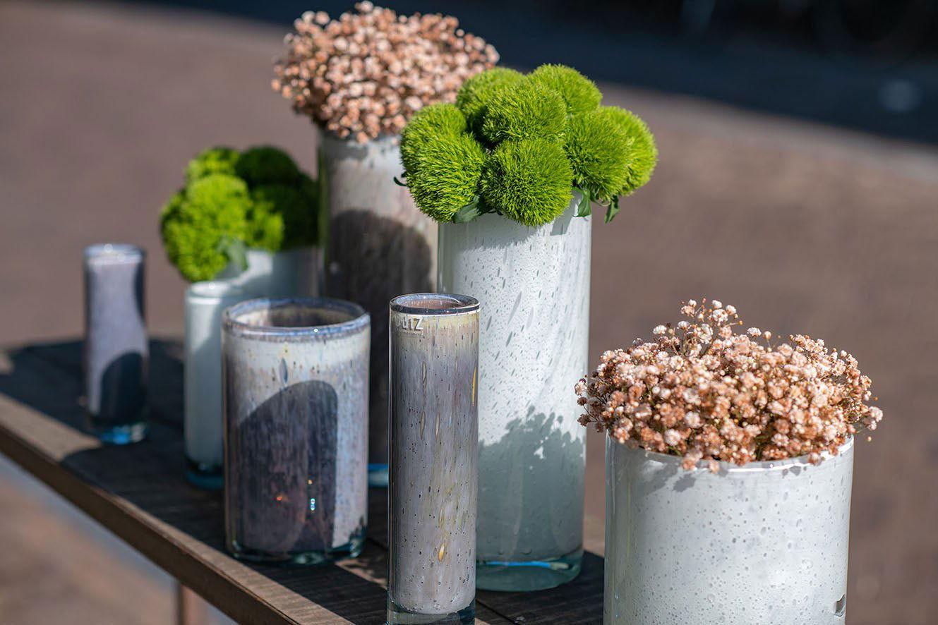 CYLINDER 6 Vase Pot - H18 D18 cm - mouthblown glass by DutZ - PN Home