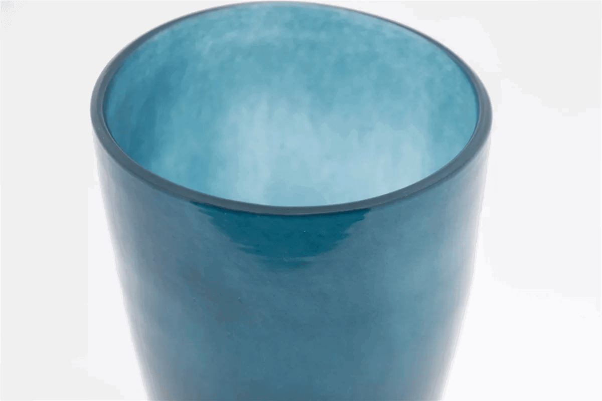 Mouthblown Glass FLOWERVASE - NAVY Blue by DutZ - PN Home