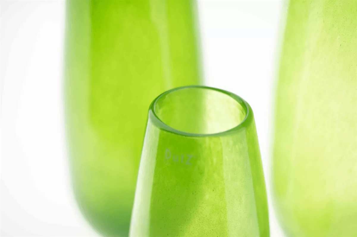 Glass Vase ROBERT -  H50 D14 cm - JUNGLE GREEN Colour by DutZ