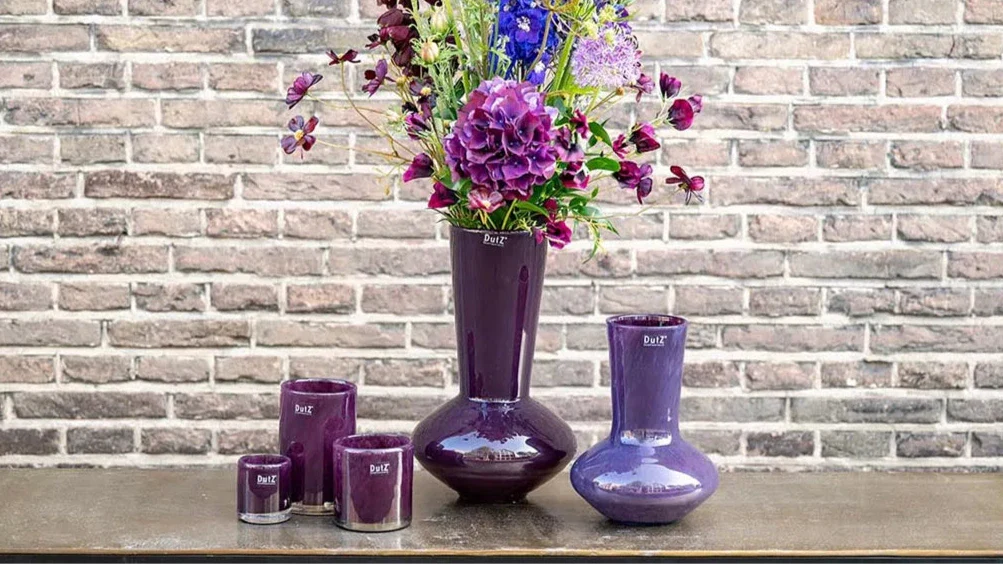 Vase Glass LOFLO - PLUM - PN Home
