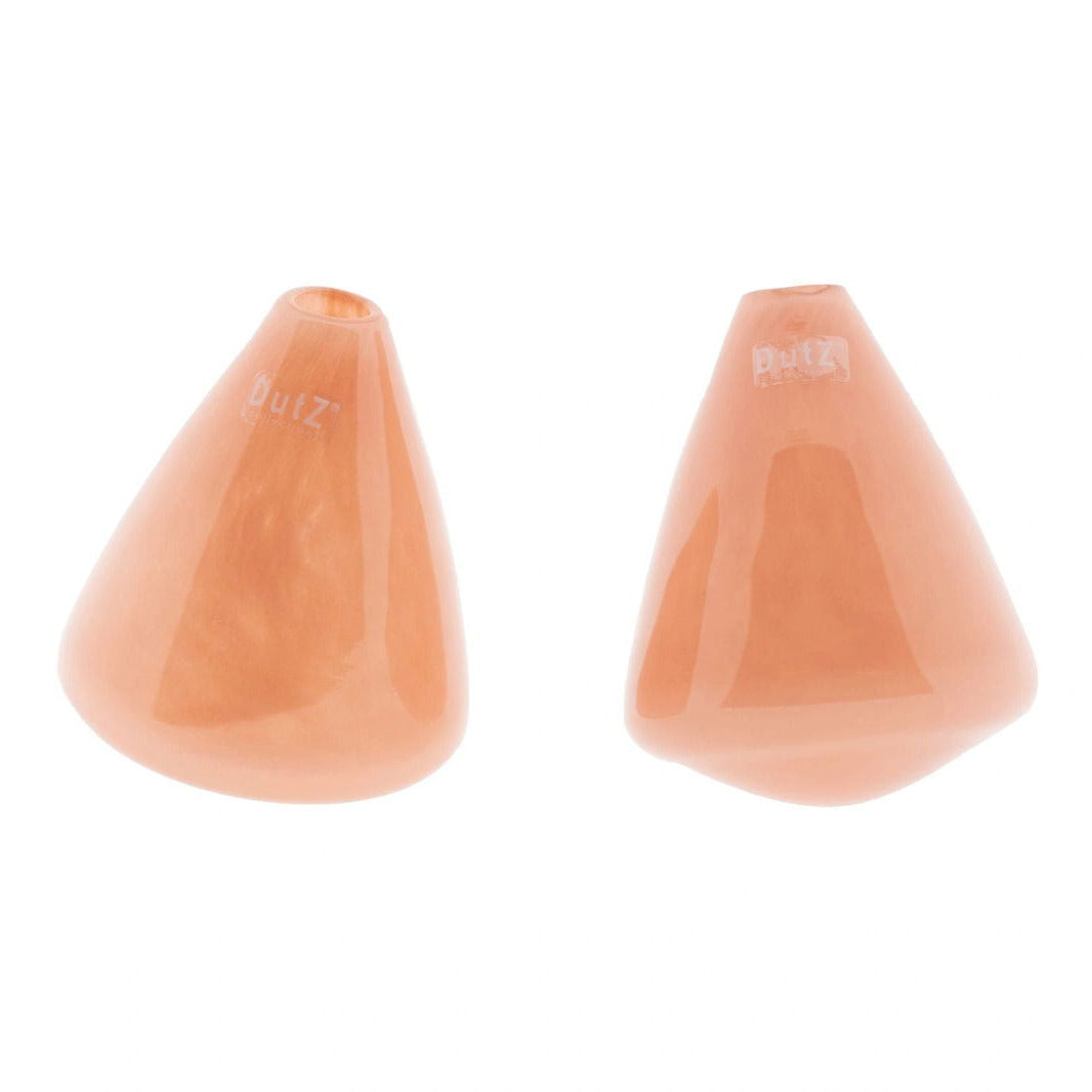 TUMBLING VASE - H12 D10 cm - APRICOT