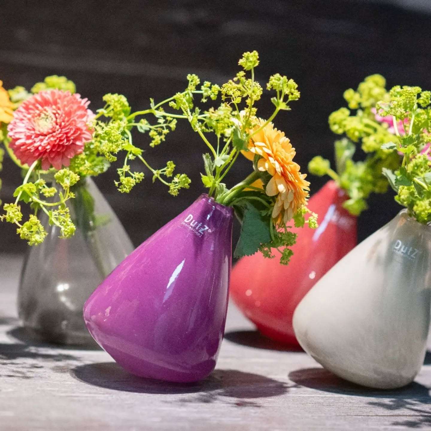 TUMBLING VASE - H12 D10 cm - VIOLET - PN Home
