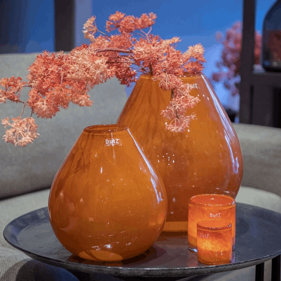 Vase DRUBA - H24 D24 cm - RUSTED BROWN  by DutZ - PN Home