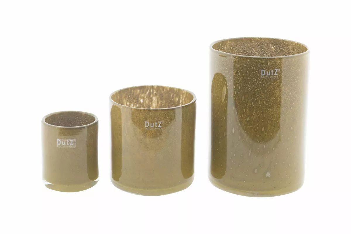 CYLINDER 3 Vase - H23 D16 cm - DARK CHEDDAR Colour by DutZ