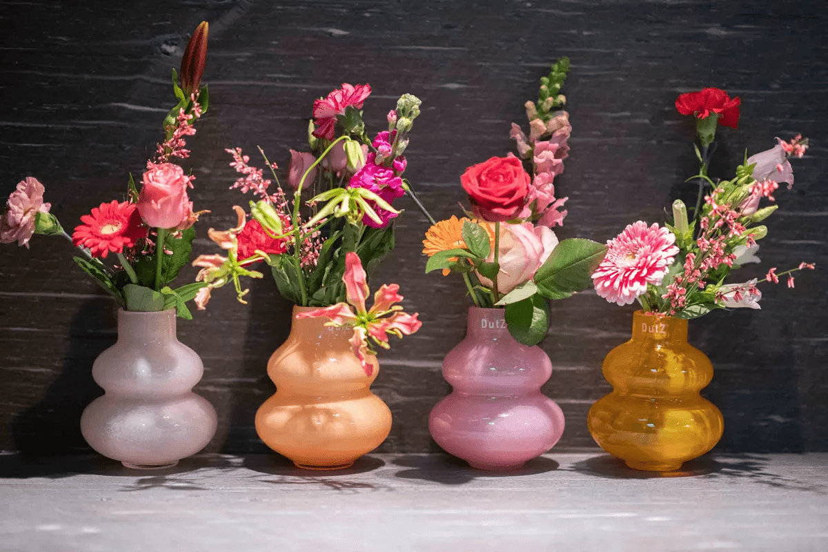 VASE SKRZYSZOW S- H16 D14 cm - SMOKE - PN Home