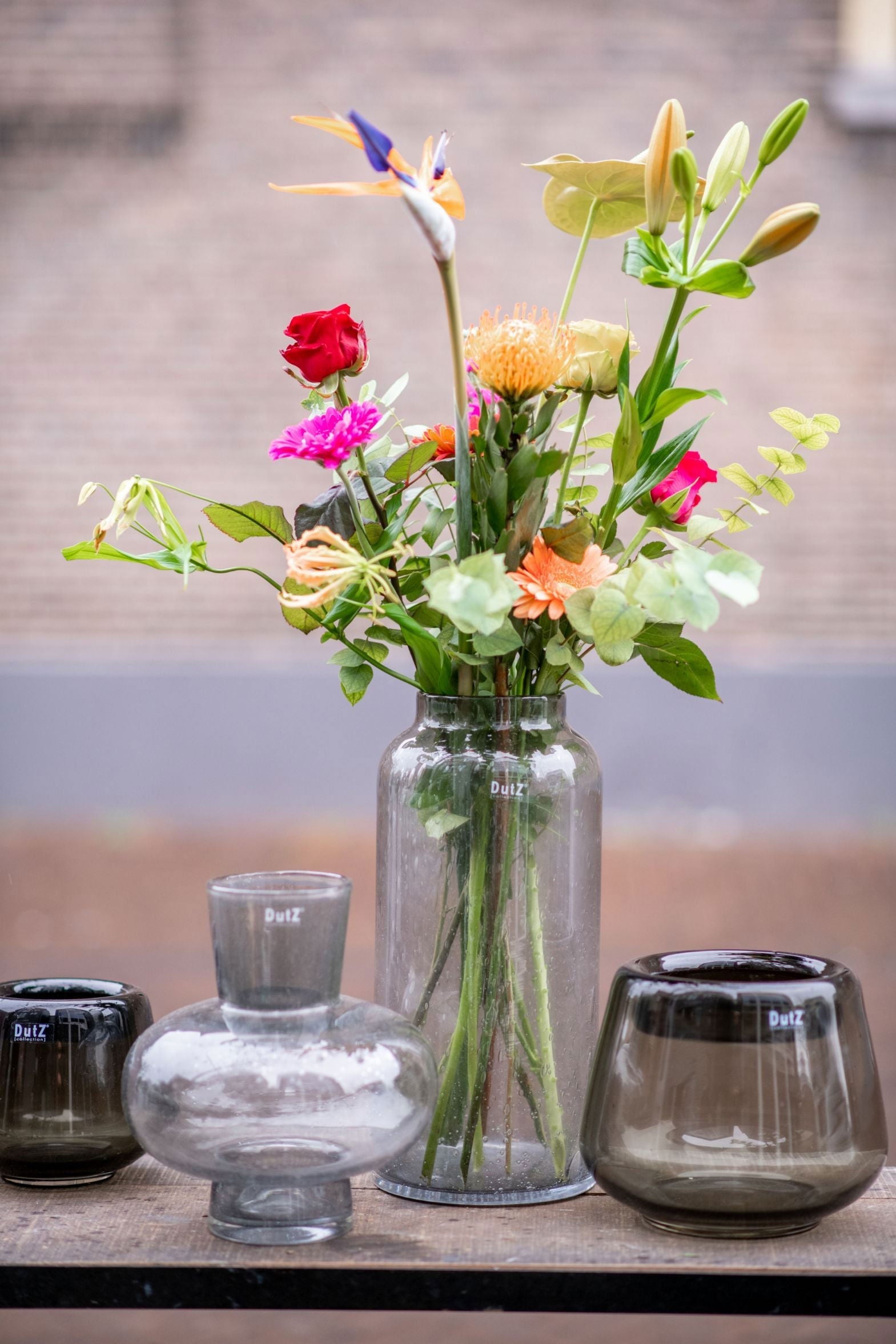 Vase MODEST - H27 D24 cm - GREY BUBBLES by DutZ
