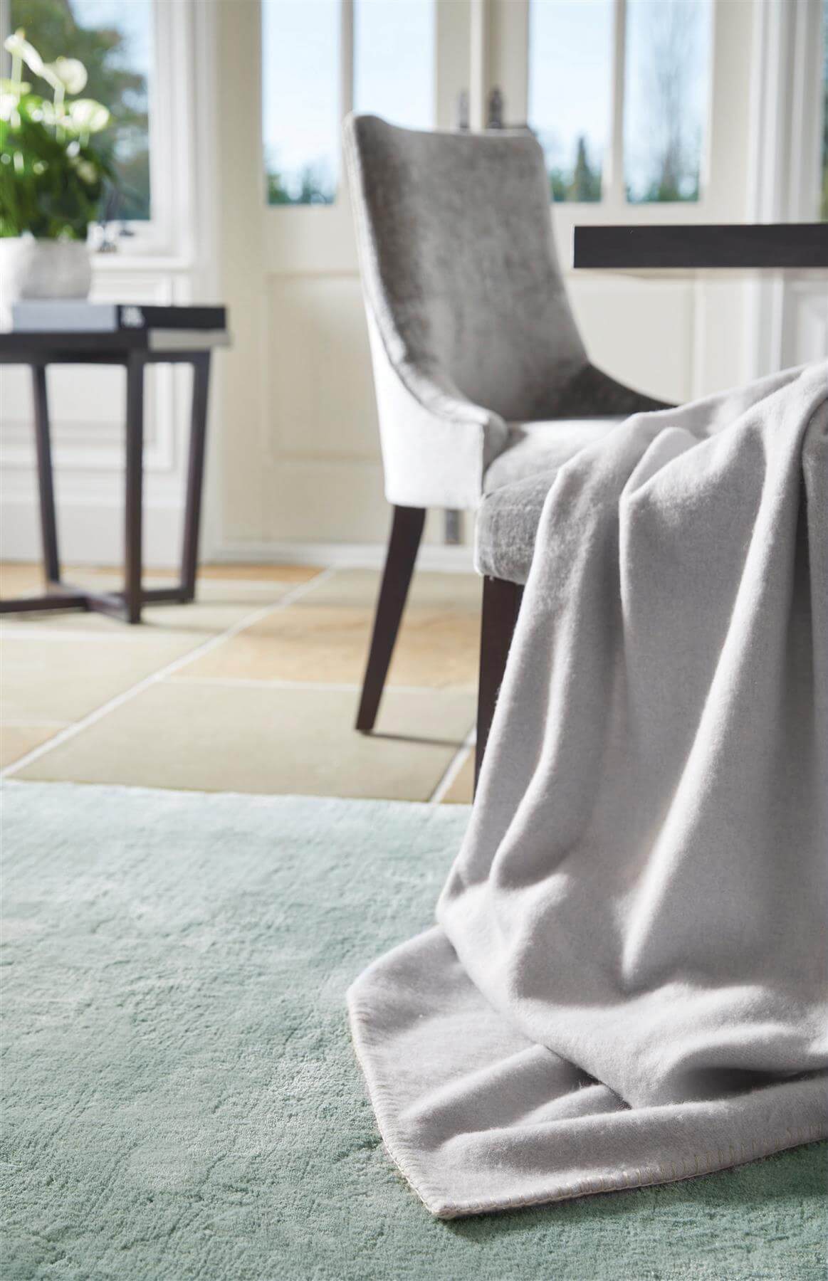 Hush Solid Aqua Luxury Rug - PN Home