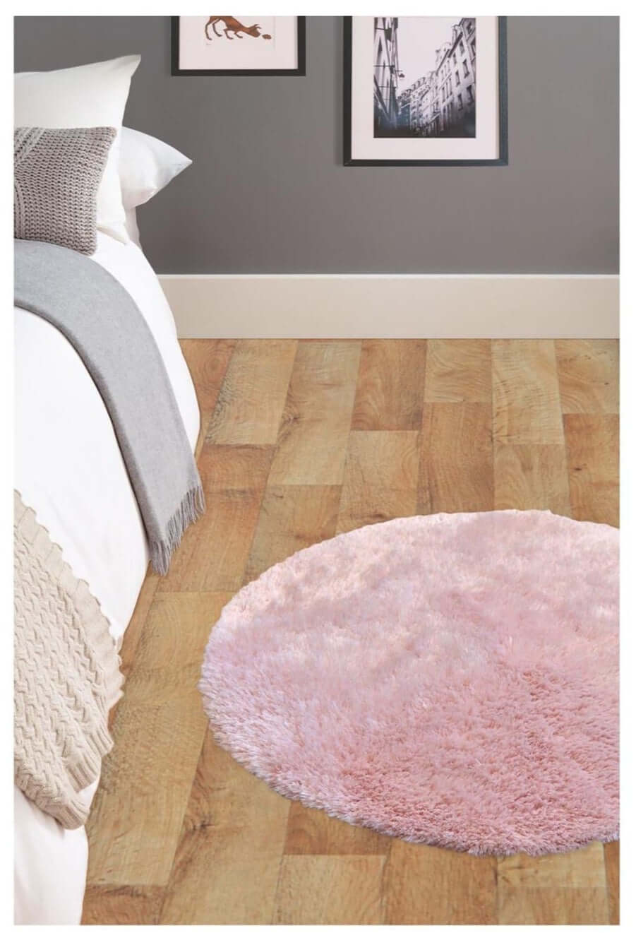 Soft Washable Pink Shaggy Rug | SA-07 - PN Home