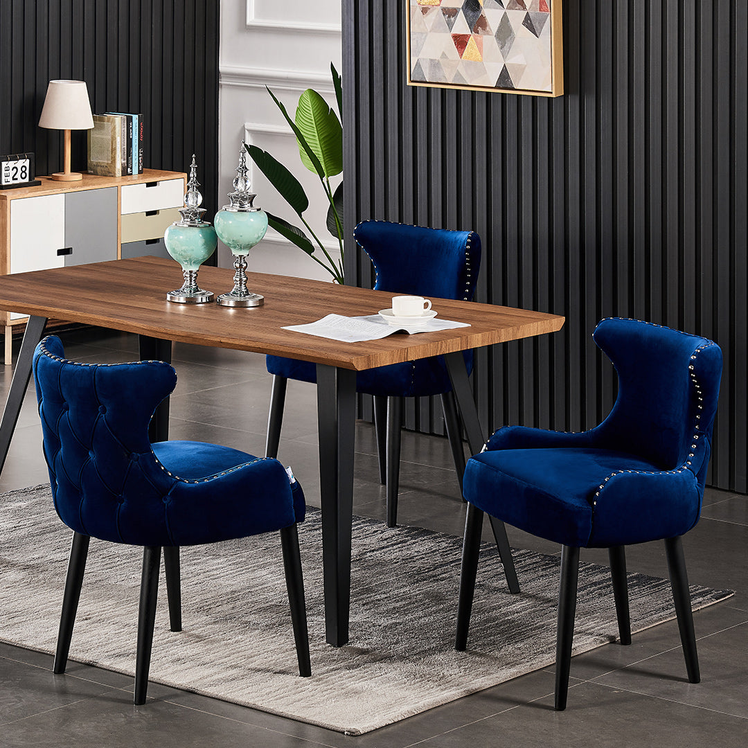 Oxford Rocco LUX 5PCs Dining Set includes an Oak Dining Table and Set of 4 Dining Chairs