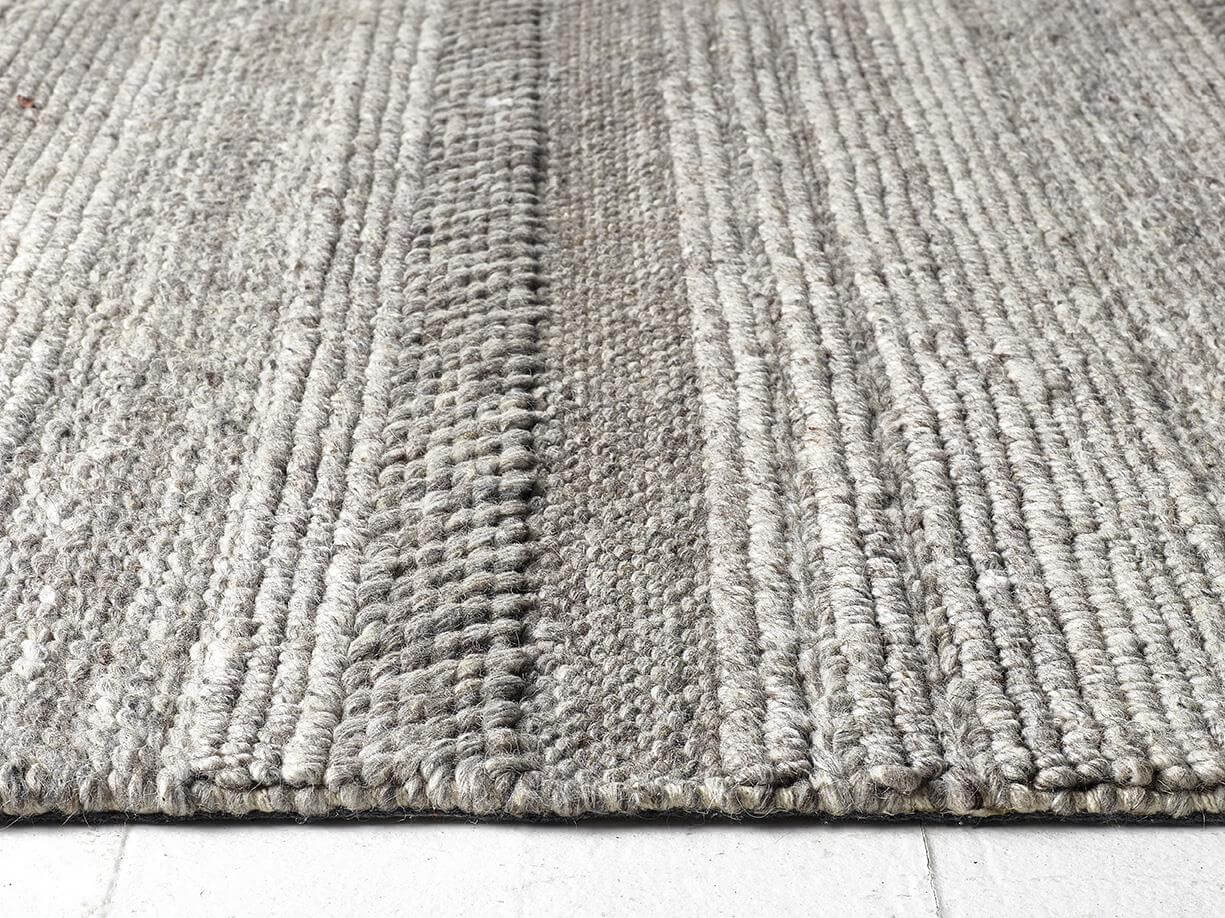 Chunky Natural/Grey Knitted Rug - PN Home
