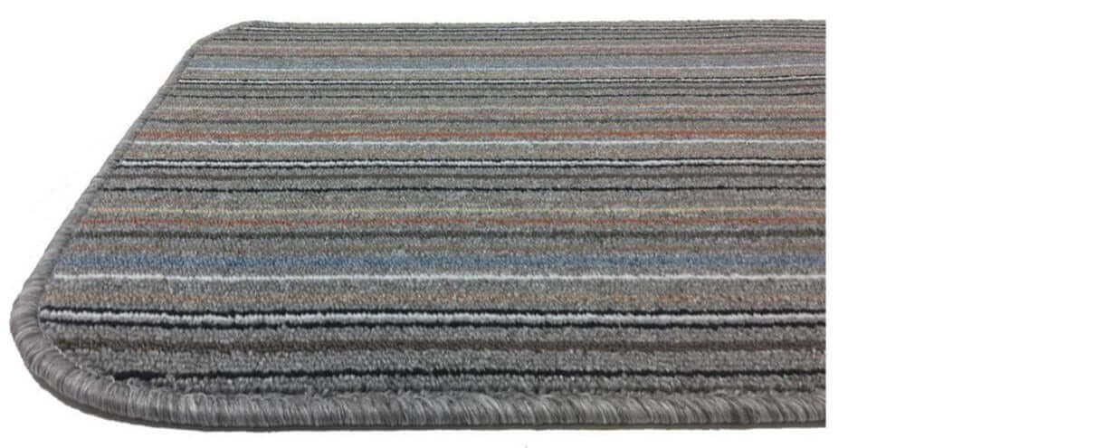 Stockholm Lead/Light Blue Washable Mat - PN Home