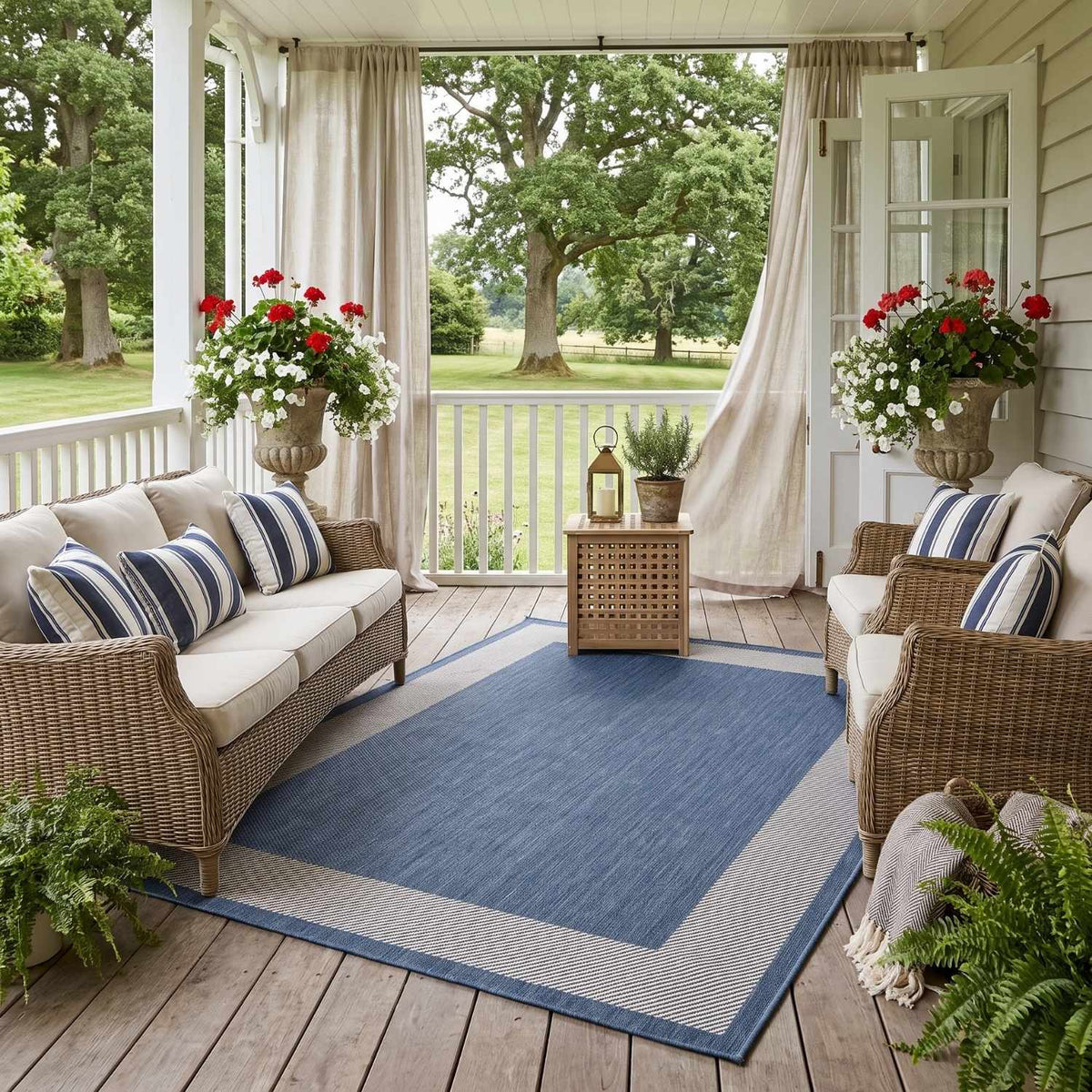 Ecology Outdoor Rug Blue | 200blu - PN Home