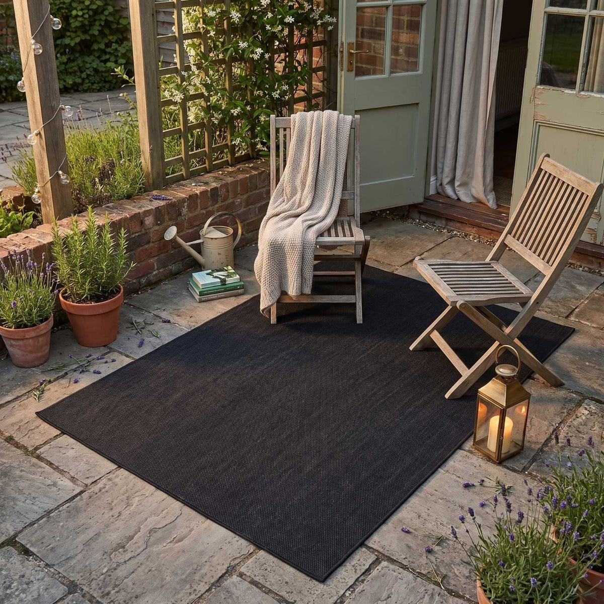 Ecology Outdoor Rug Black | 500B - PN Home
