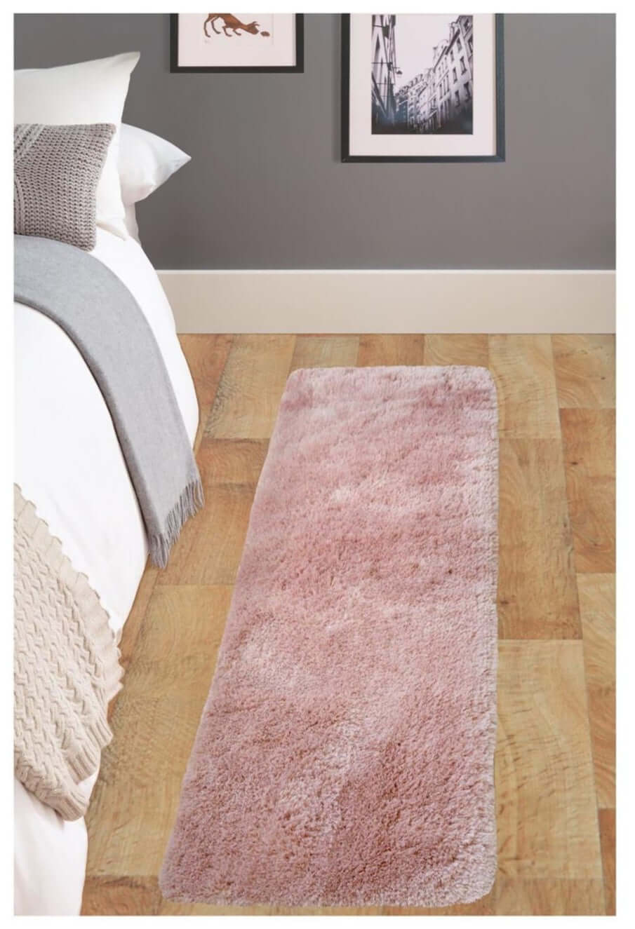 Soft Washable Pink Shaggy Rug | SA-07 - PN Home