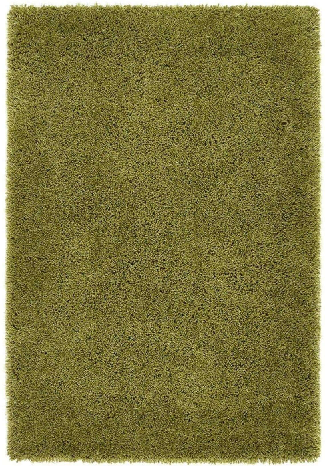 Chicago Olive Green Shaggy Rug - PN Home