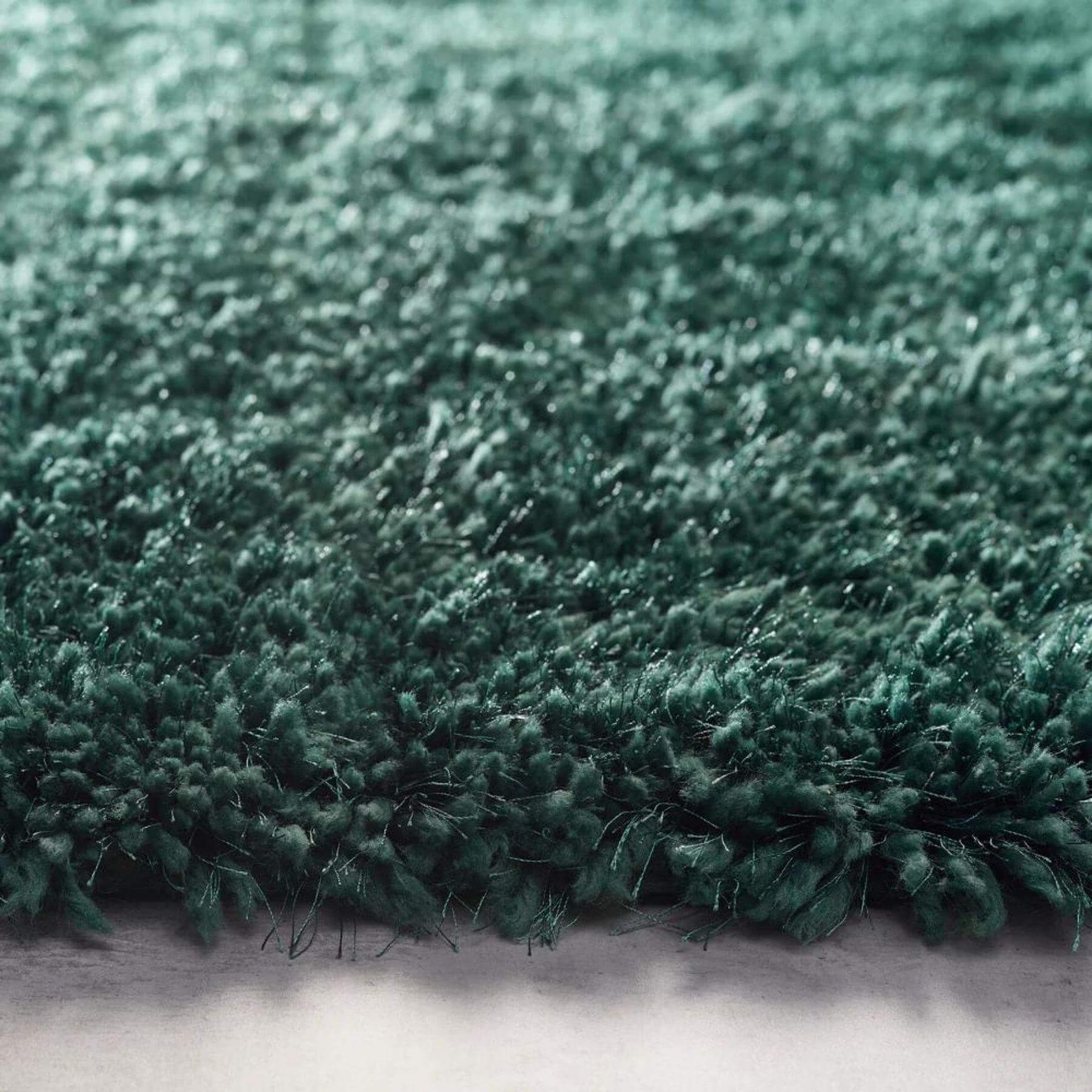 Chicago Forest Green Shaggy Rug - PN Home