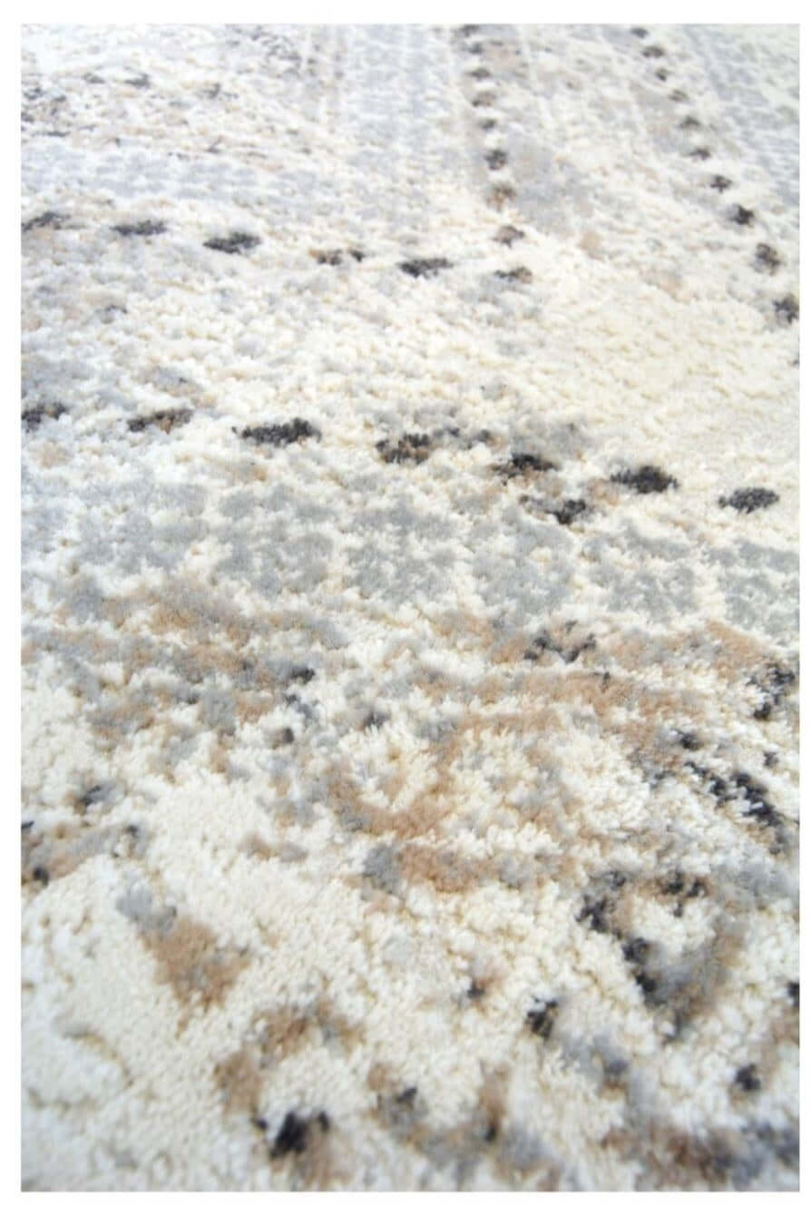 Abstract Vintage Cream & Grey Rug - PN Home