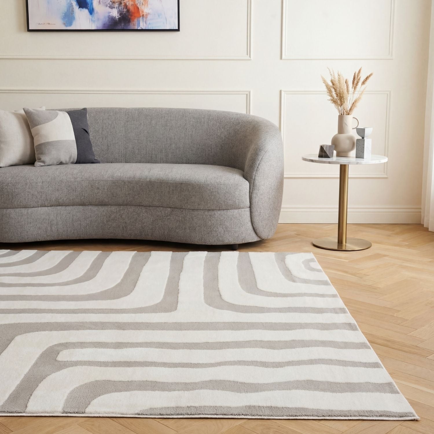 Loft Geometric Grey Rug - PN Home