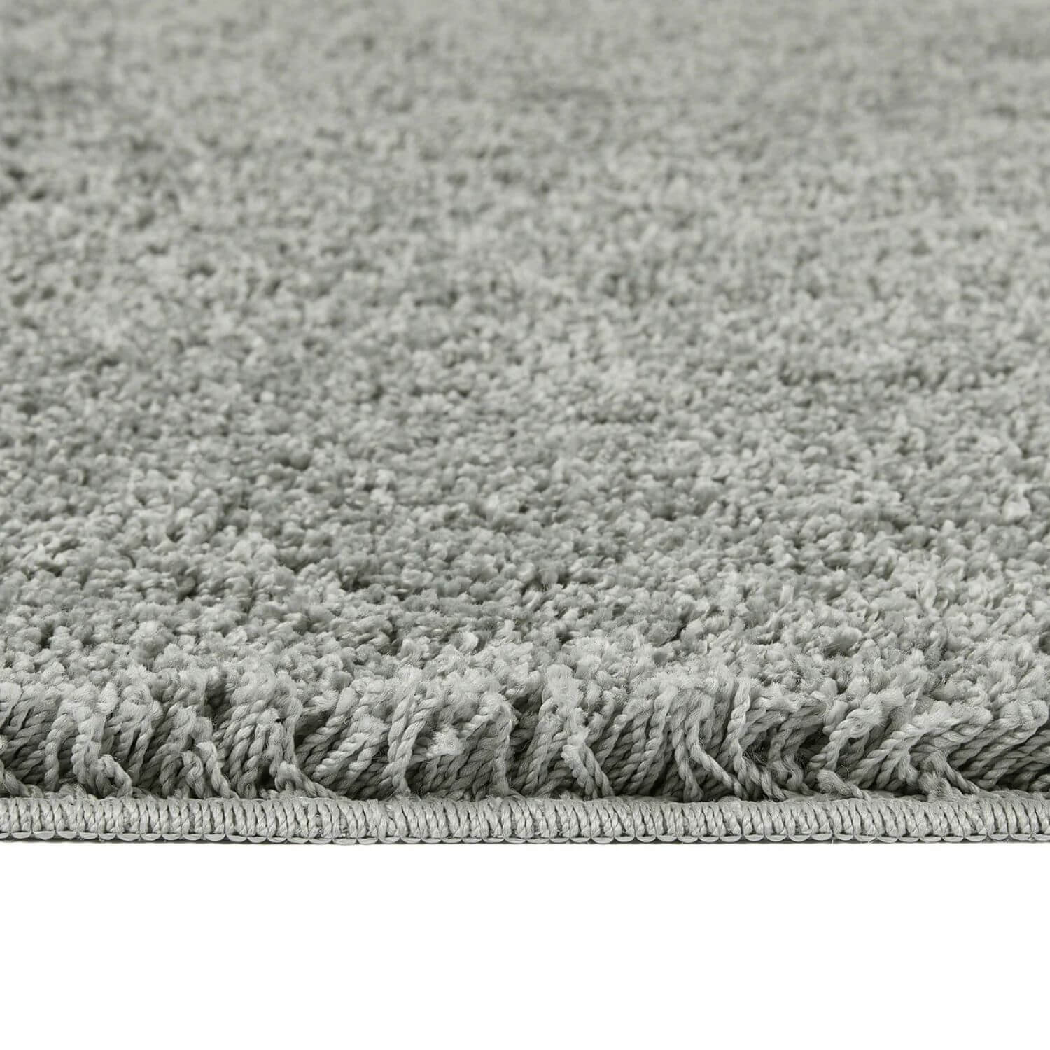 Washable Ghost Grey Shaggy Rug - PN Home