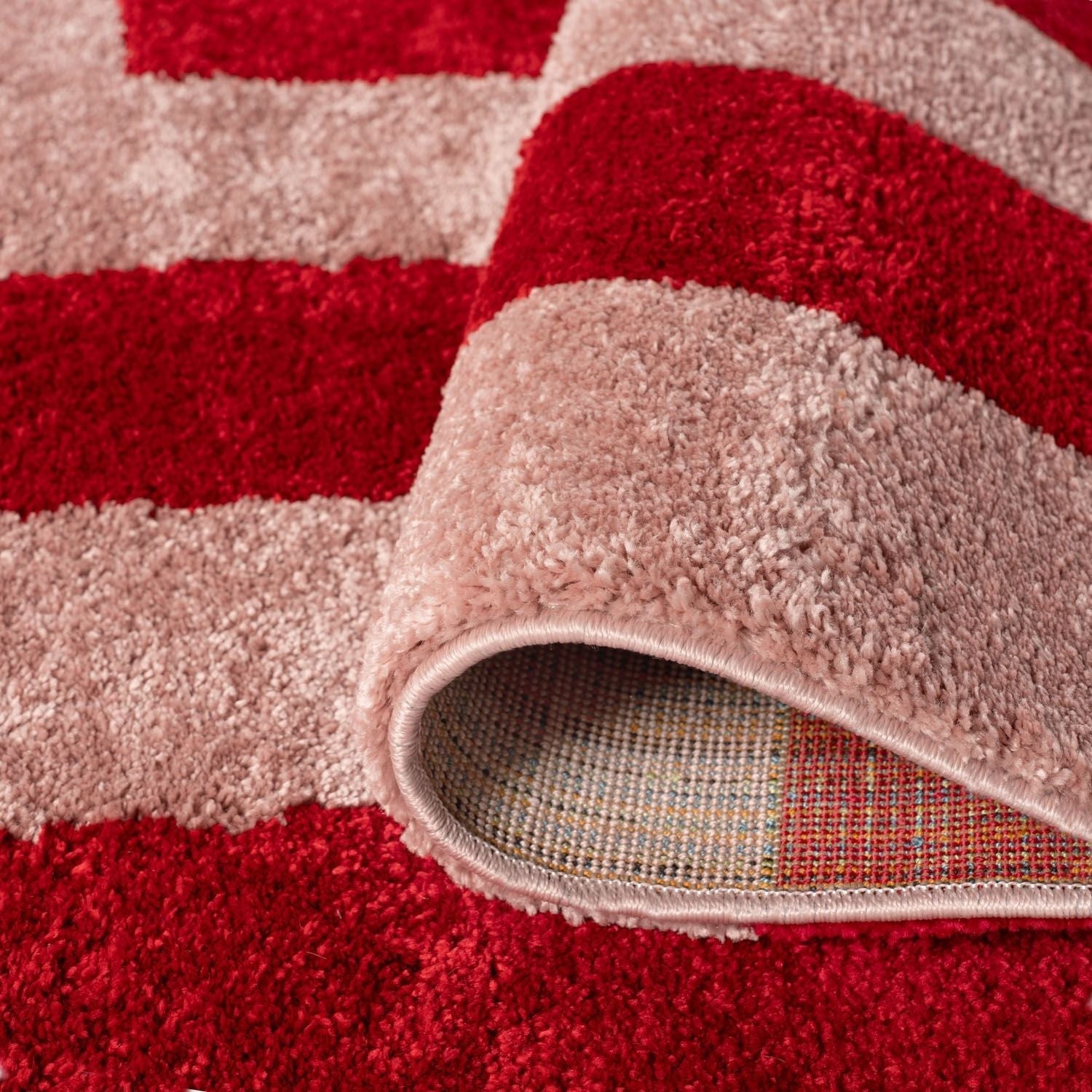 Joli Geometric Red & Pink Rug - PN Home