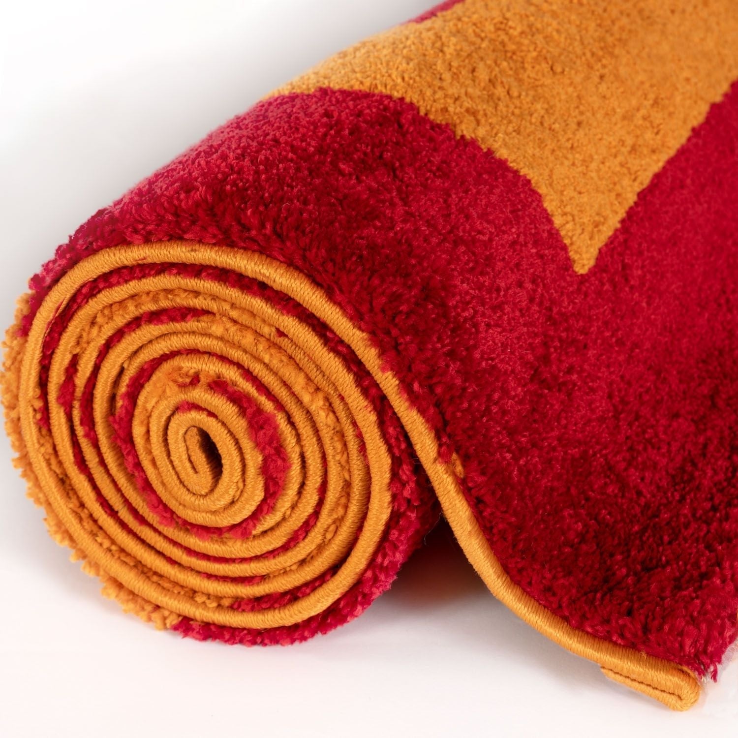 Joli Geometric Red & Orange Rug - PN Home
