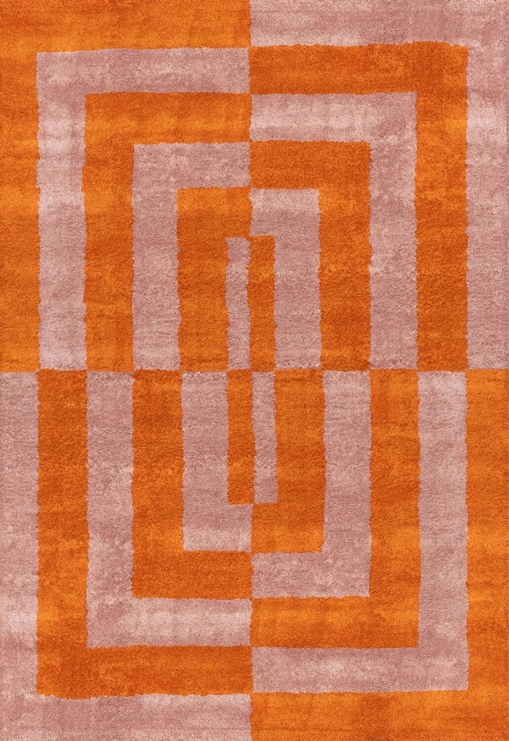Joli Geometric Orange & Pink Rug - PN Home