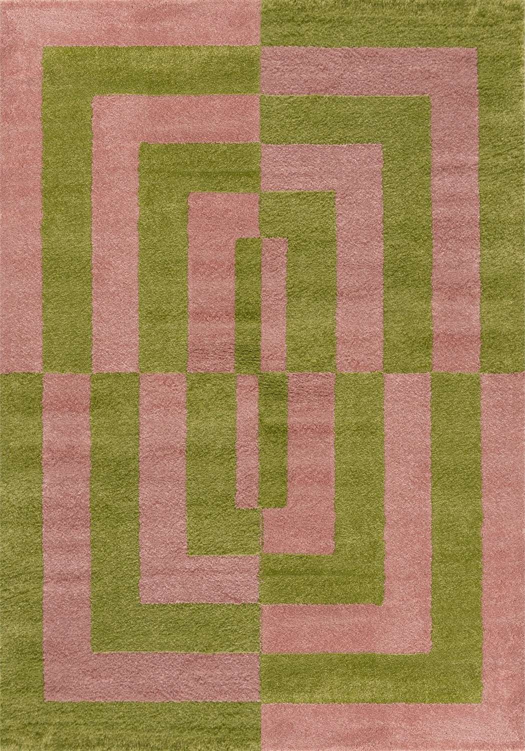 Joli Geometric Green & Pink Rug - PN Home