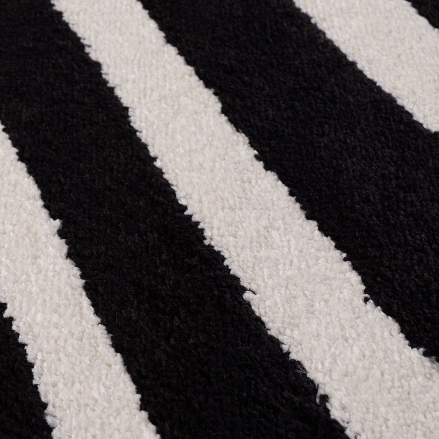 Joli Striped Black & White Rug - PN Home