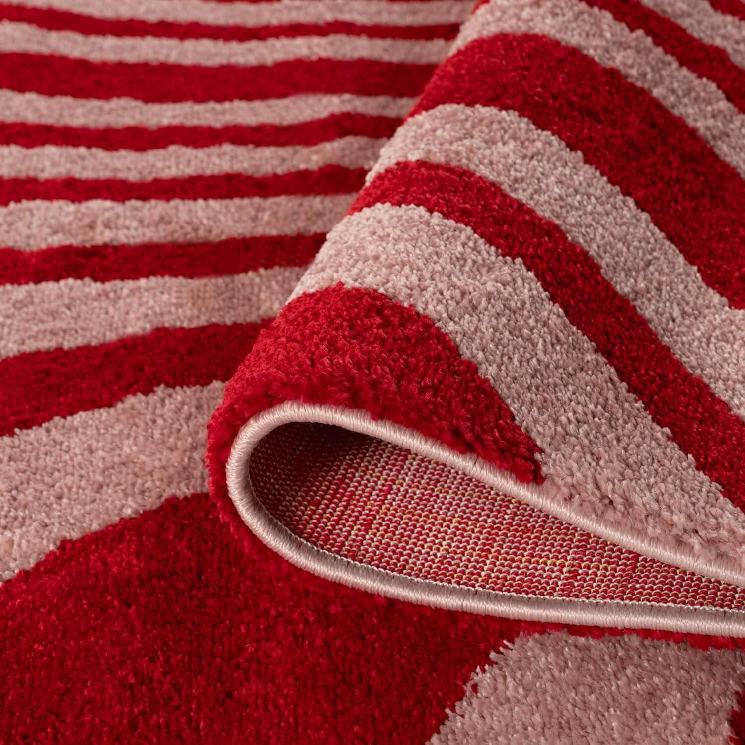 Joli Striped Red & Pink Rug - PN Home