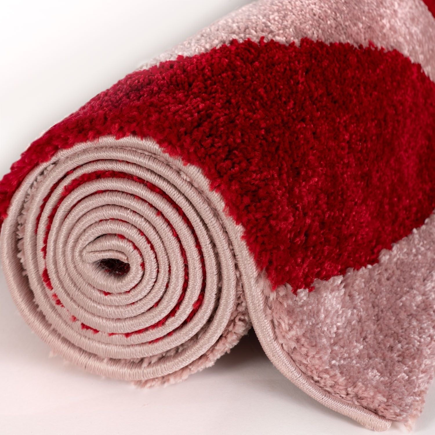 Joli Striped Red & Pink Rug - PN Home