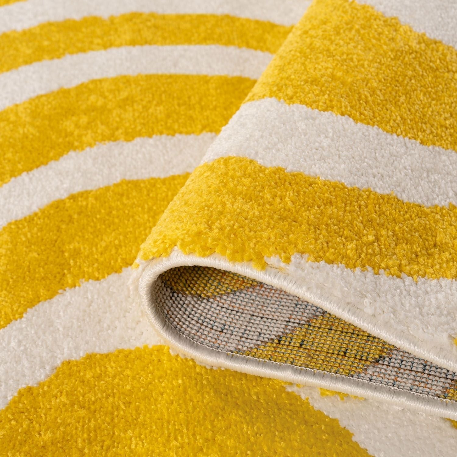 Joli Striped Yellow & White Rug - PN Home
