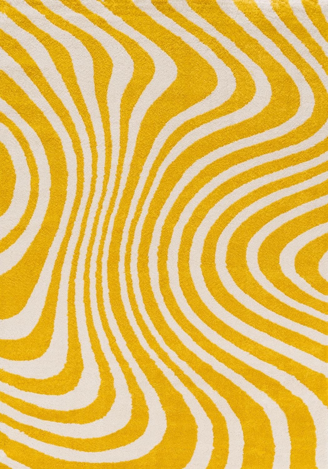 Joli Striped Yellow & White Rug - PN Home