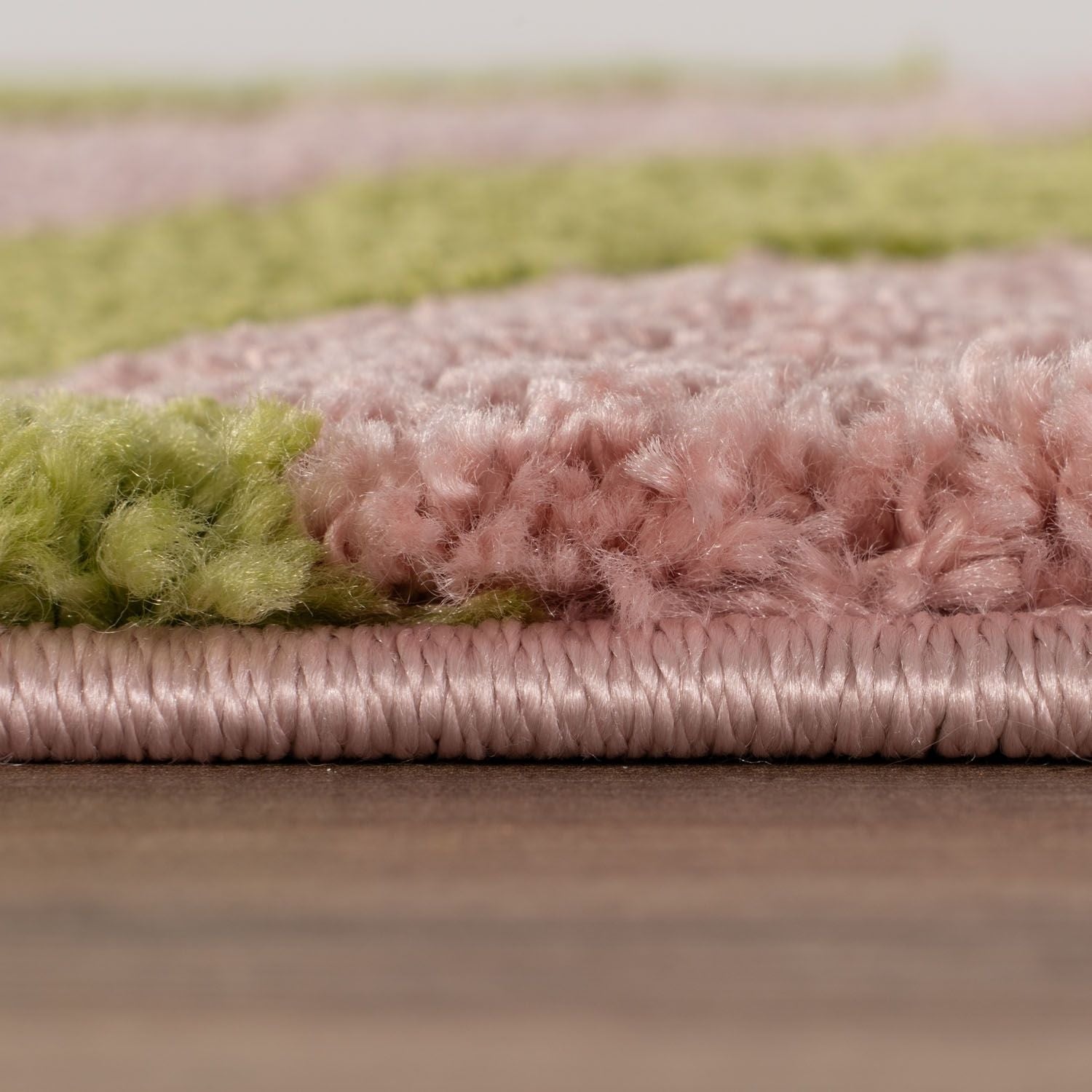 Joli Striped Green & Pink Rug - PN Home