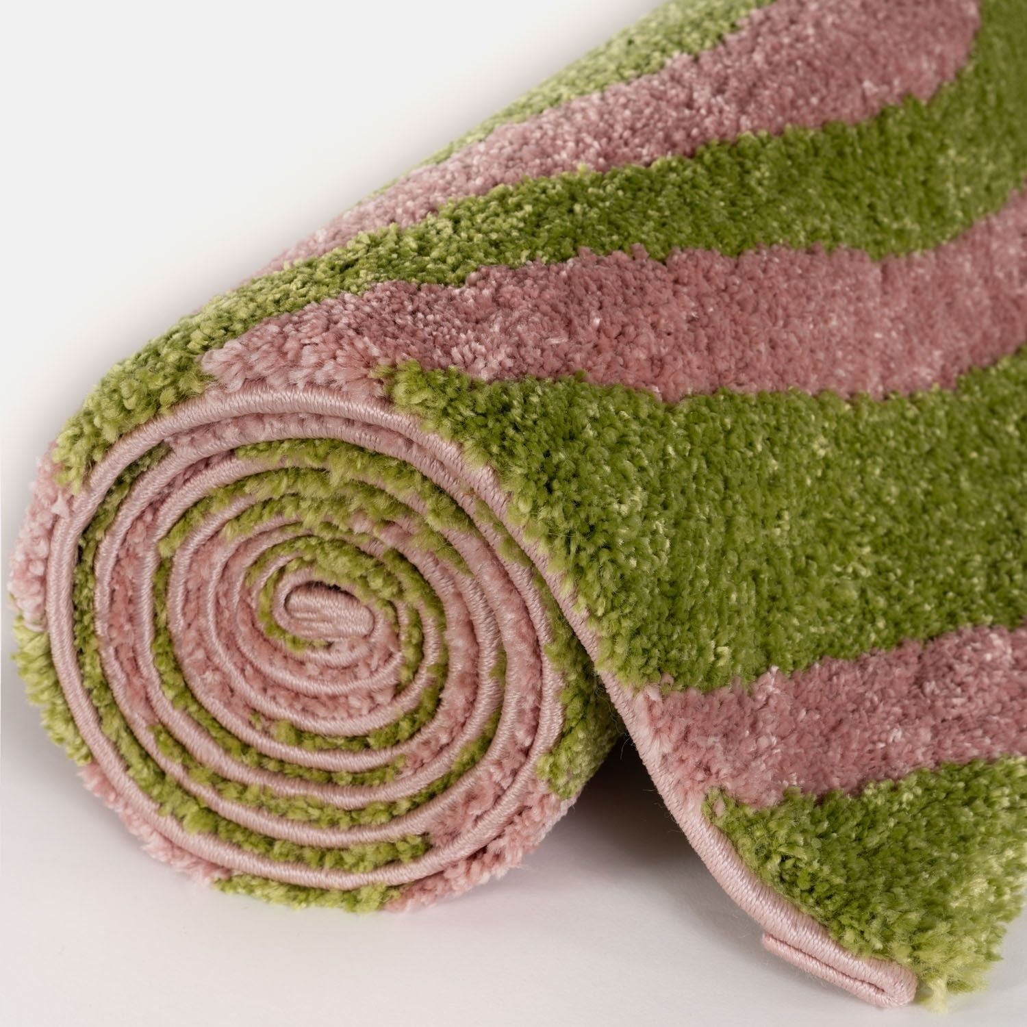 Joli Striped Green & Pink Rug - PN Home