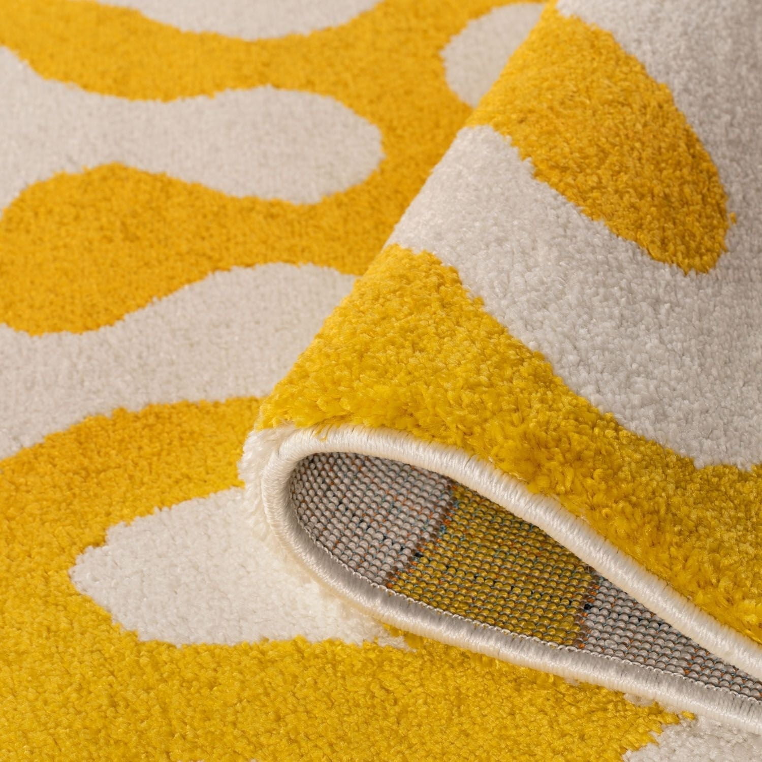 Joli Doodle Yellow & White Rug - PN Home