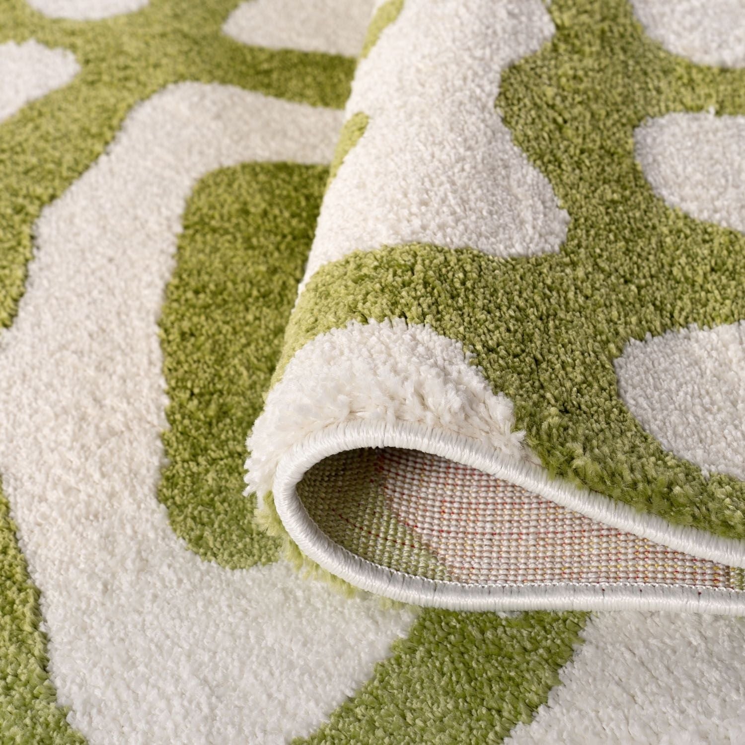 Joli Doodle Green & White Rug - PN Home