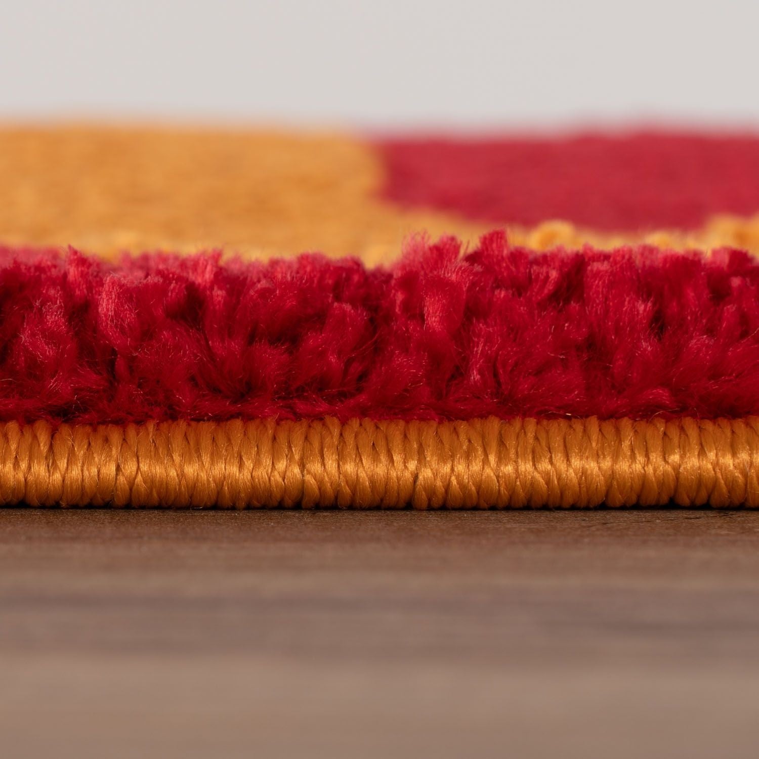 Joli Checkered Red & Orange Rug - PN Home