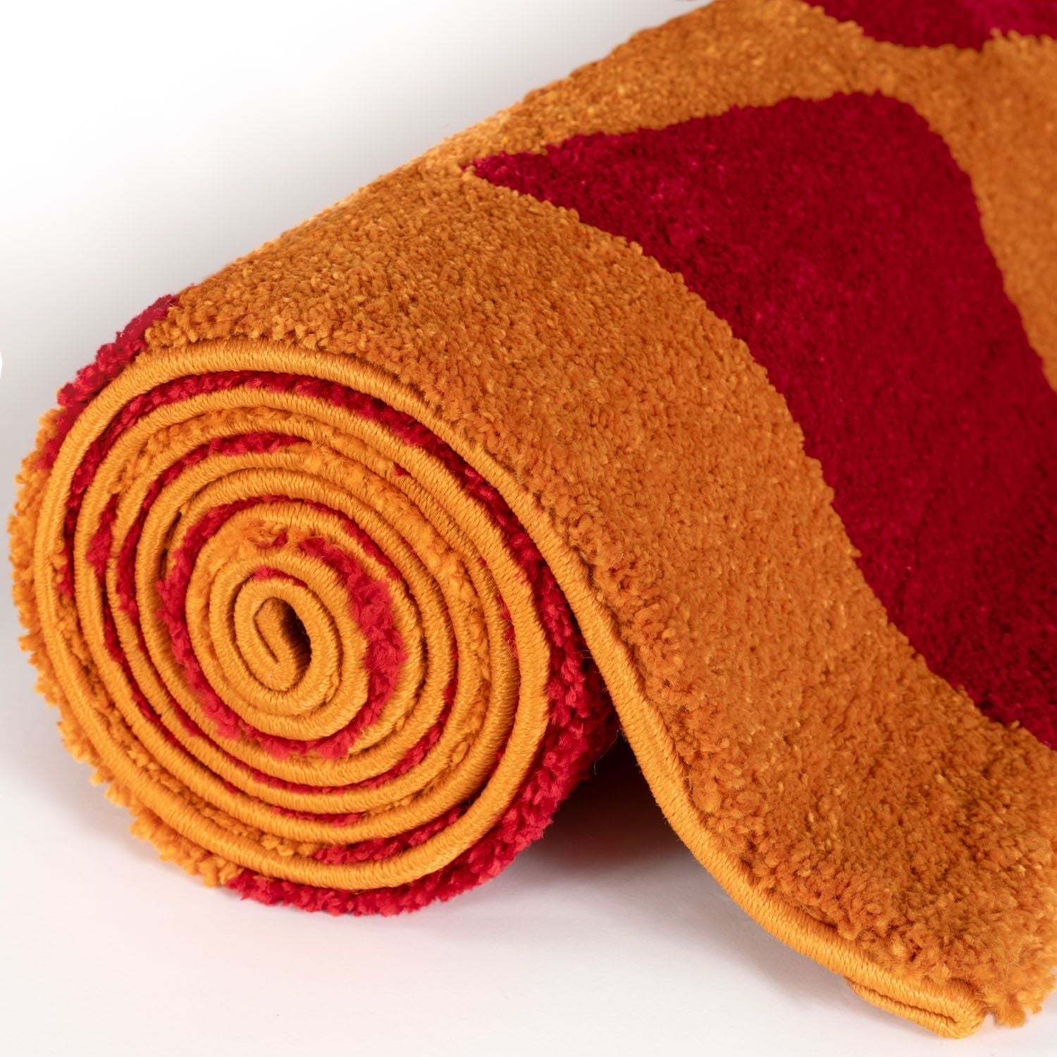 Joli Checkered Red & Orange Rug - PN Home