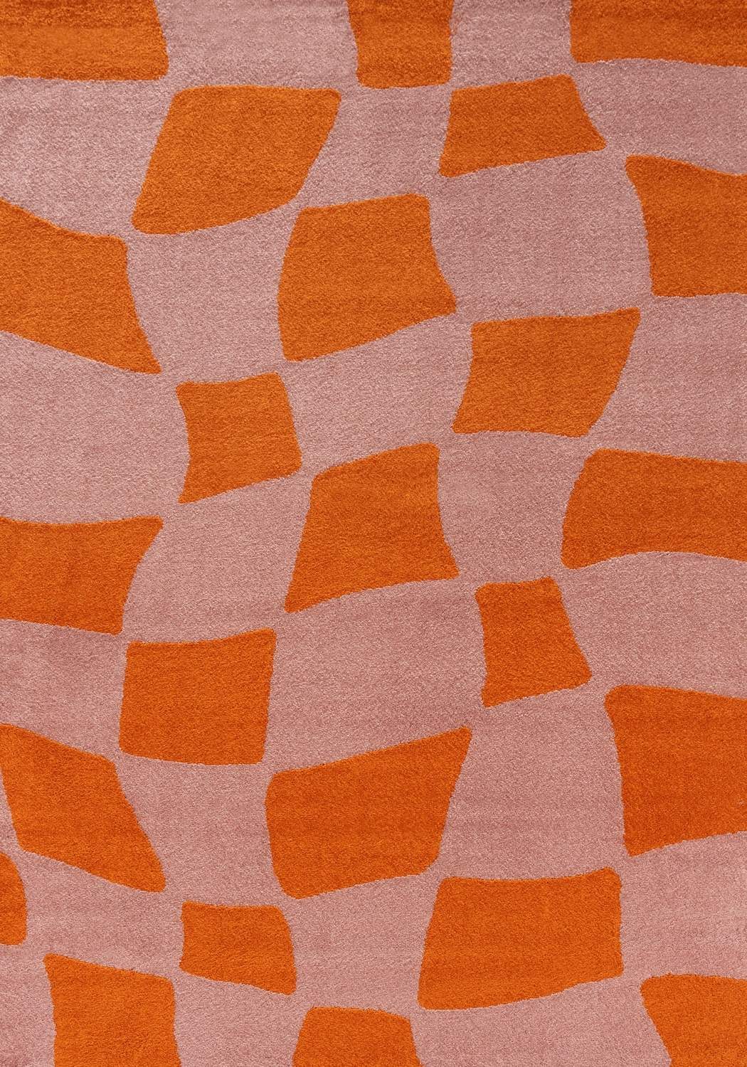 Joli Checkered Orange & Pink Rug - PN Home