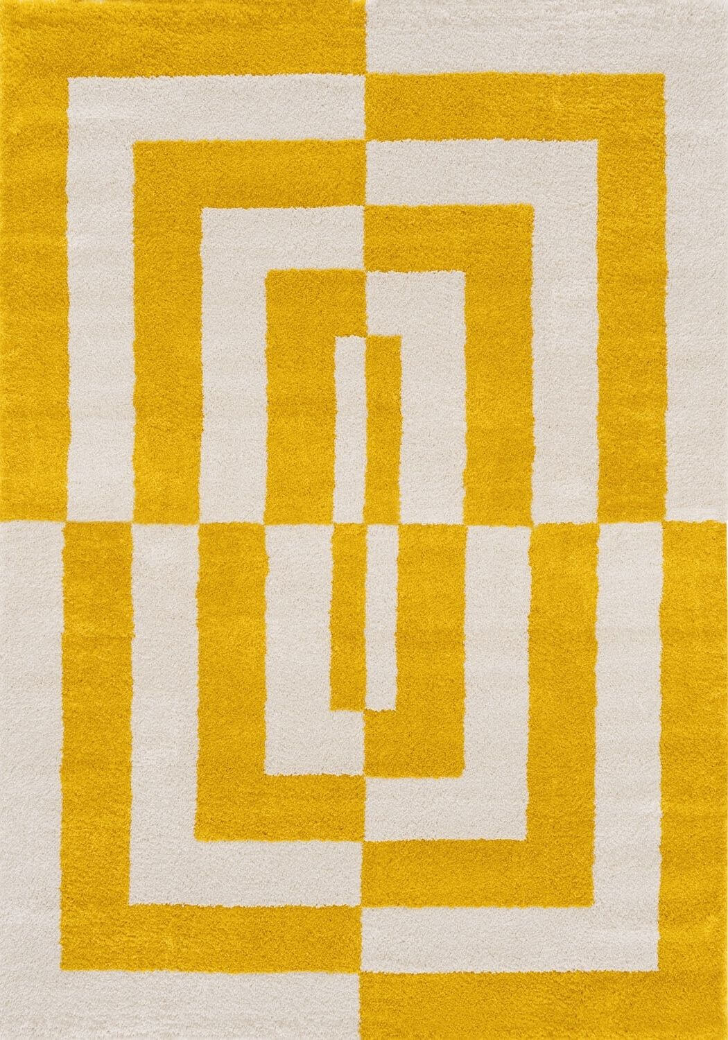 Joli Geometric Yellow & White Rug - PN Home