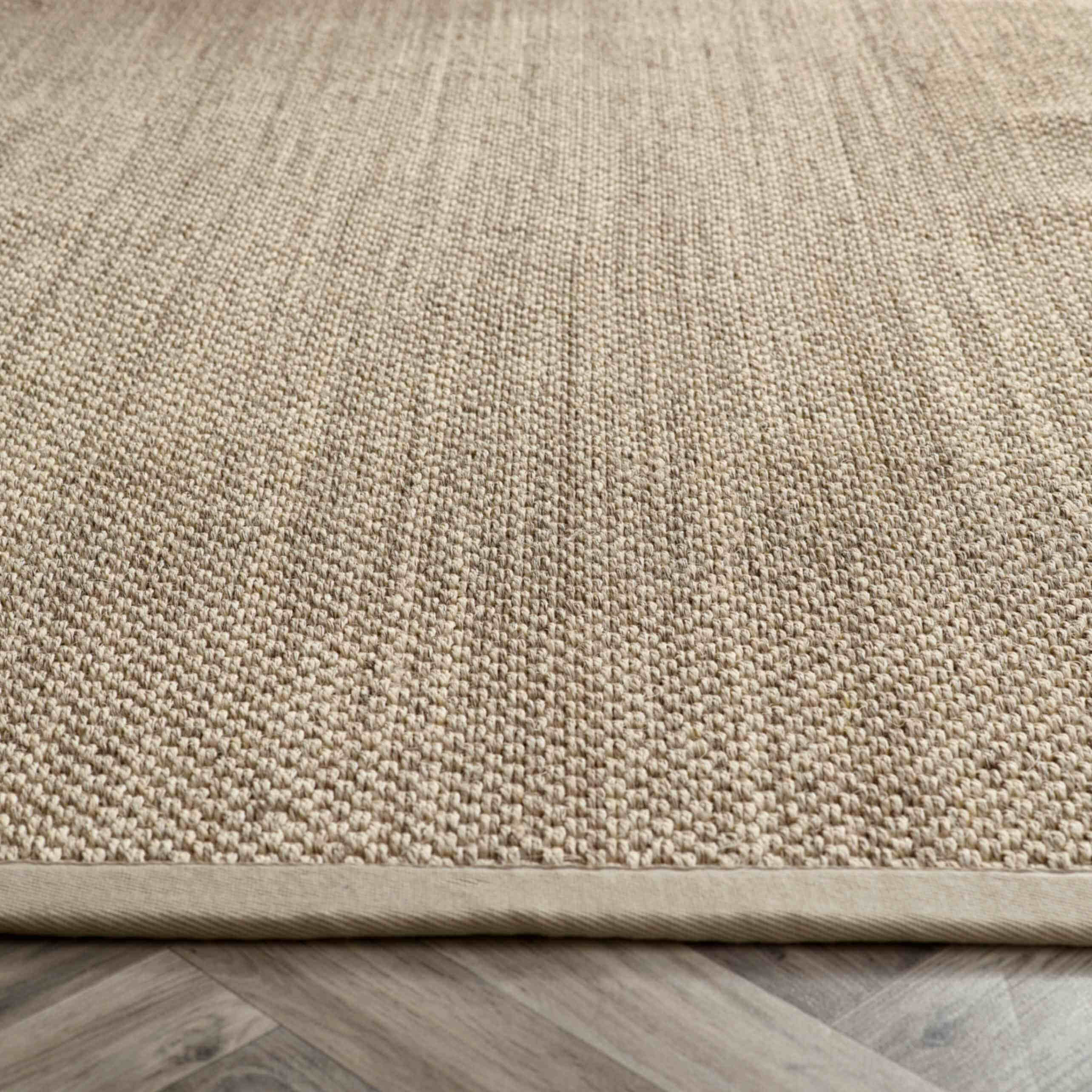 Bordered Light Beige Non-Slip Sisal Rug - PN Home