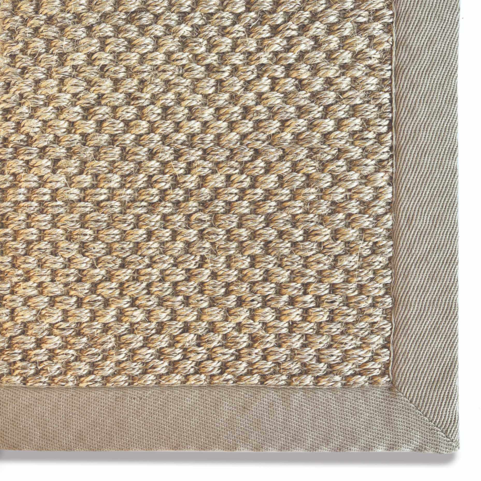 Bordered Light Beige Non-Slip Sisal Rug - PN Home