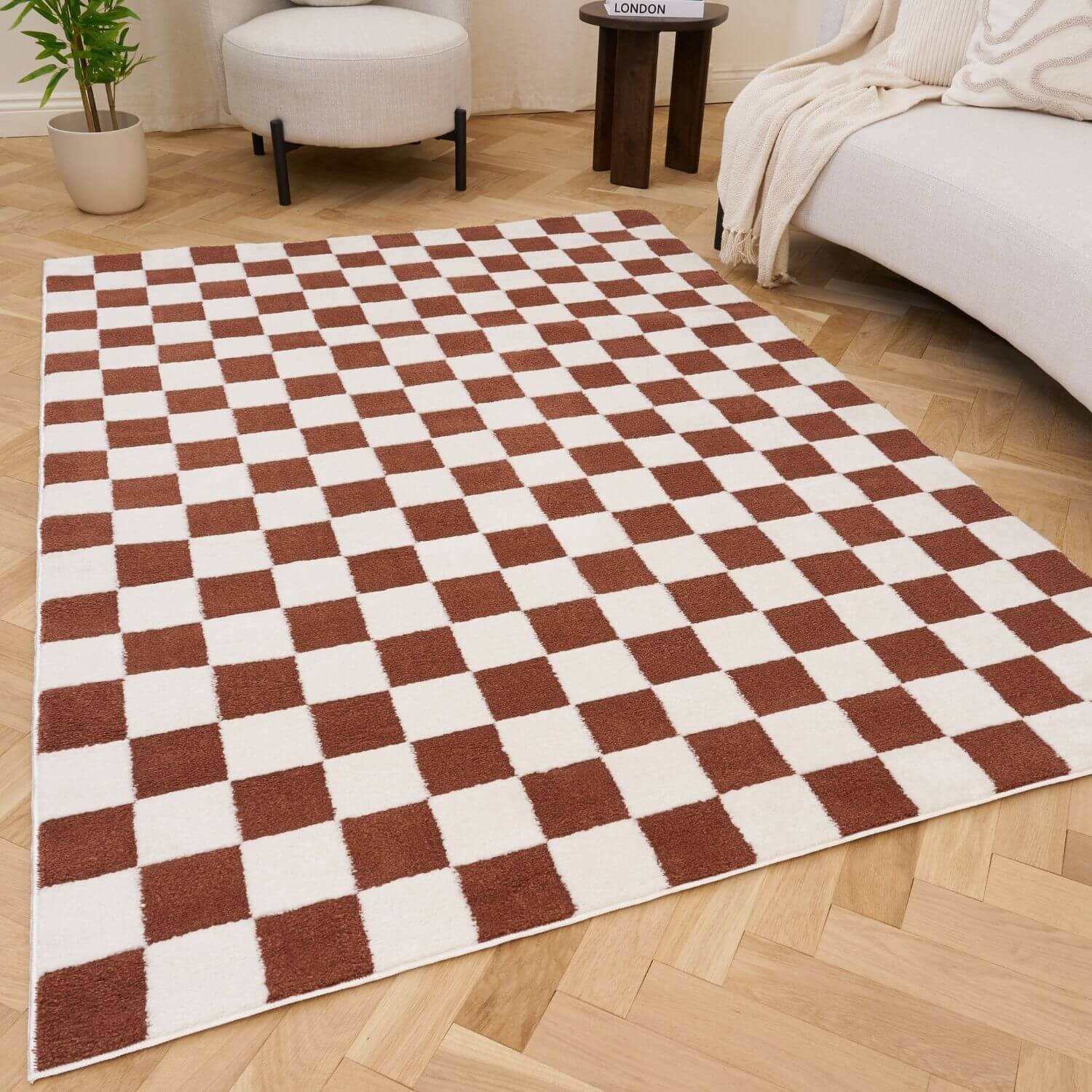 Loft Checkerboard Terra Rug - PN Home
